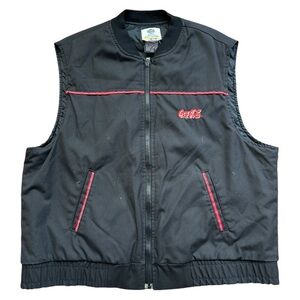 Riverside Vintage Coca Cola 3M Thinsulate Insulation Red Black Vest Size XL